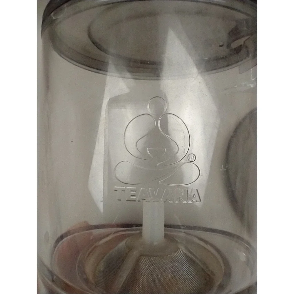 Teavana PerfecTea‎ 16 Oz Tea Maker Clear Black Brews 2 Cups Loose Leaf & Coaster